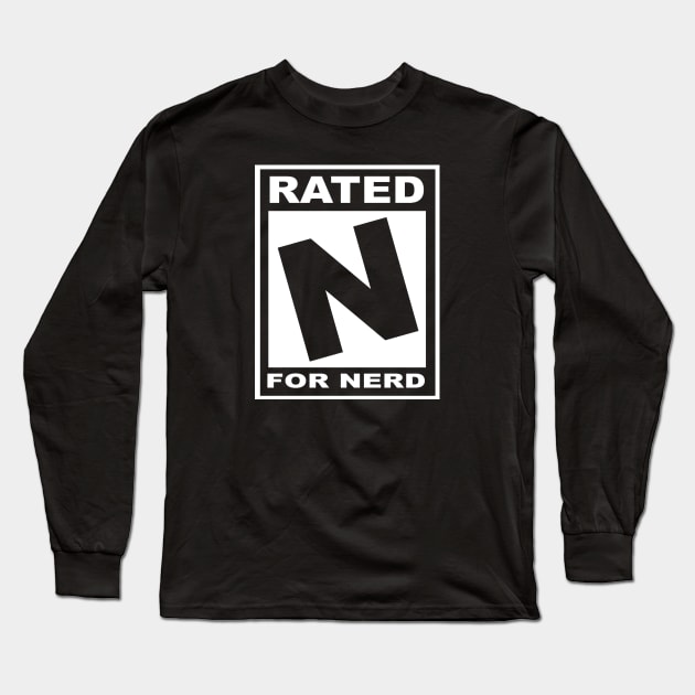 Rated N for Nerd Long Sleeve T-Shirt by Aggressive Comix